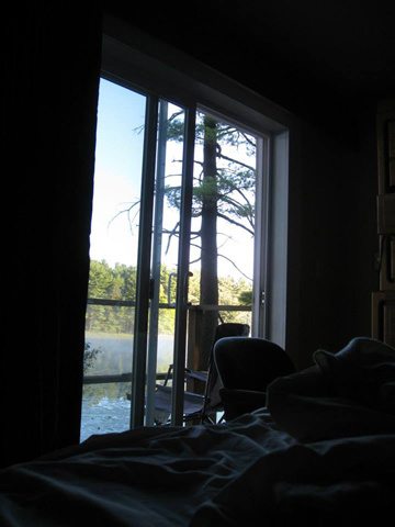 View of Lake Blass  from a room at the Guest House.